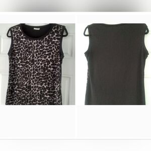 Jillian Nicole Women Animal Print Sleeveless Top SZ Medium